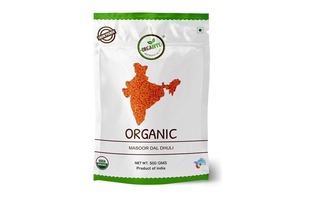 Orgabite Masoor Dal Dhuli    Pack  500 grams